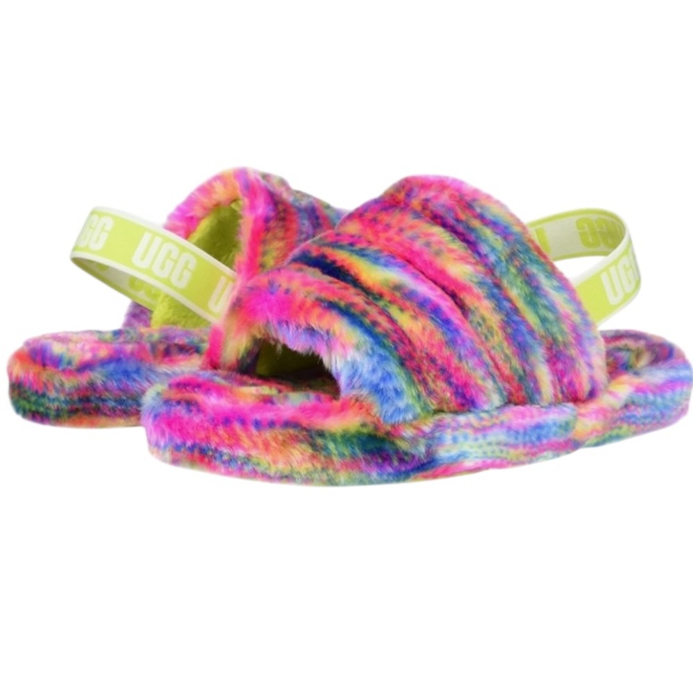 Ugg Fluff Pixelate Slingback Slippers - Picture 3 of 4